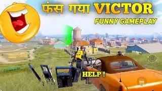 PRO VICTOR 1V4 IN BGMI 😂 FUNNY COMMENTARY GAMEPLAY BY AMOP