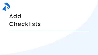 Add Checklists (Account Setup Wizard)