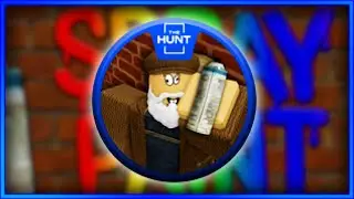 HOW TO GET THE HUNT BADGE IN SPRAY PAINT(event) | ROBLOX