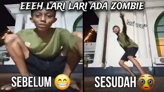 Lari Ada Zombie Baju Hijau Vidio Asli...