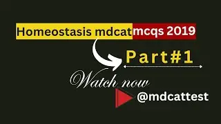 Homeostasis Mdcat mcqs 2019 |Part 1|@mdcattest