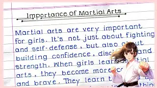 Essay On Importance Of Martial Arts For Girls/women | Women Empowerment Series Part-5 |