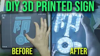 HOMEMADE 3D PRINTED LED SIGN COST ME 300$ TO MAKE | SLA RESIN PRINTING