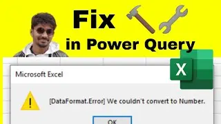 Fix (dataformat.error we couldn't convert to number) in Power Query- Power BI Tricks