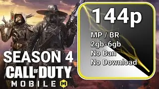 [ 144p ] Season 4 CONFIG Ultra LOW | Call of Duty Mobile | SAGAD NA!