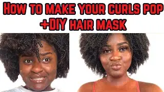 Quarantine CURLY Hair Routine + DIY Hair Mask