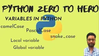 | Python variables  | global & local variable python |