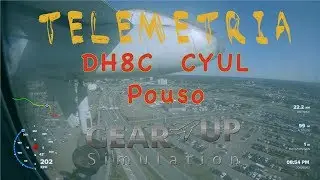 Telemetria | DH8C CYUL Pousando