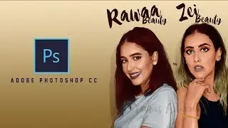 Photoshop cc Tutorial | Vector art | Rawaa Beauty & Zei Beauty