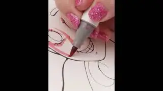Drawing the OMG Girl from Turning Red