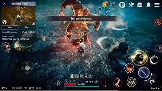 Black Desert Mobile - First Boss Fight Red Nose (Global Version)