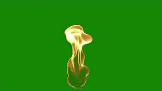 Torch fire green screen free to use