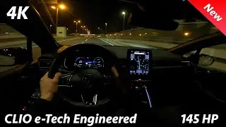 Renault Clio 2023 - Night POV Review in 4K (E-Tech 145 HP Full Hybrid), Consumption