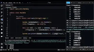 Die-rolling Program Using Arrays instead of switch - Java