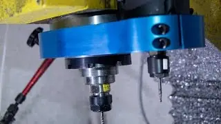 DOUBLE SPINDLE MILLING MACHINE conversion 4 axis Part 1/2