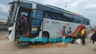po bus putra pelangi trayek bandung - medan siap tempur