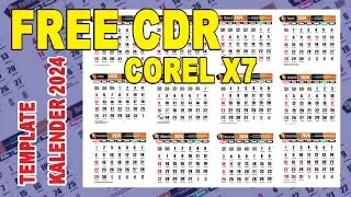 Template Kalender 2024 | Free file cdr