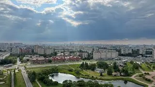 Вид на Санкт-Петербург 24-го этажа