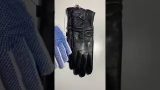 Перчатки Pitas из кожи ягненка на трикотаже