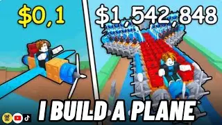 How to build a plane in Roblox? #roblox #robloxbloxburgspeedbuild #99nightintheforest 