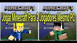 Como Jogar Minecraft Para 2 Jogadores No Mesmo PC Ft. LucasGamerHD