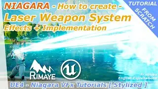 Niagara : How to Create a Laser Weapon System [ Effects + Implementation] - Unreal Engine tutorial