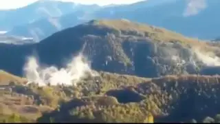 Terremoto in Italia: la scossa più forte in diretta dalle montagne (30/10/2016) Earthquake in Italy