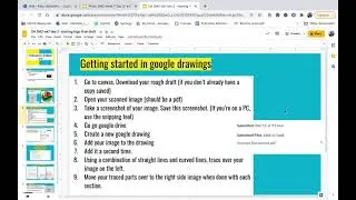 Tracing over a logo in google drawings-- how to get started