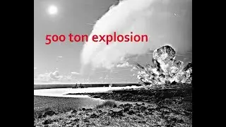 Hot 500 ton explosion