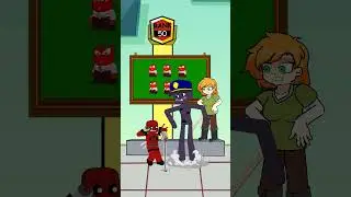 Noob, Steve, Deadpool Voice test With Alex teacher and Enderman Police #animation