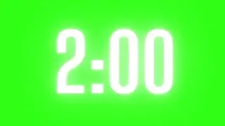2 Minute Timer green screen