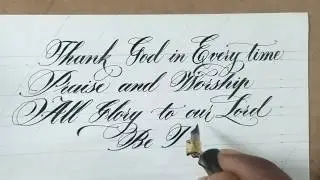 How to write copperplate calligraphy | copperplate calligraphy modern script