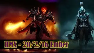 Ember Spirit [HMX] How to Play Bottom Carry. Best Build!