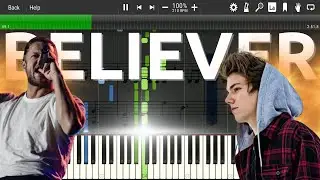 BELIEVER (PIANO COVER) BY PETER BUKA - TUTORIAL