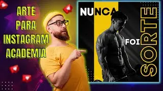 CRIANDO UM POST PARA INSTAGRAM DO ZERO NO CANVA - TEMA ACADEMIA | 100% ONLINE E GRATIS