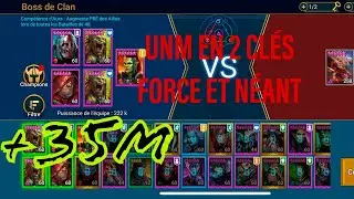 TEAM INVULNÉRABLE BOSS DE CLAN  ULTRA CAUCHEMAR (néant et force)EN 2 CLÉS / raid shadow legends fr