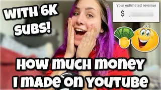How much money I made on Youtube in 2020 with 6K subscribers!