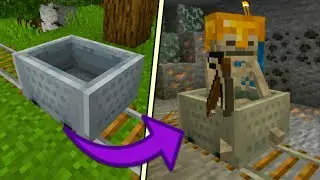 Как я прокатился на вагонетке в МАЙНКРАФТ | MINECRAFT BEDROCK EDITION | ВИНЧЕСТЕР | mcpe