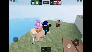 Playing one round of murderers vs sheriffs in roblox
