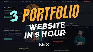 3 Portfolio Websites in 9 Hours with Next.js, TypeScript & Tailwind CSS