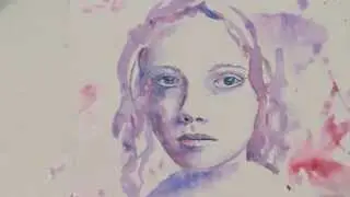 Speed painting watercolor by Marina Lavrova