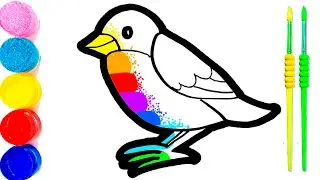 Bolalar uchun qush chizish|Bird drawing for kids|Рисование птицы для детей