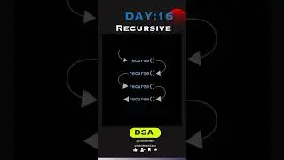 RECURSION DSA | #sortingalgorithm  #recursion #DSA