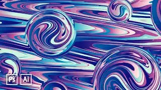 How to Make Marbling Vector with Photoshop & Illustrator