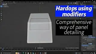 Hardops modelling with few modifiers in blender | Adding panel cuts non destructively
