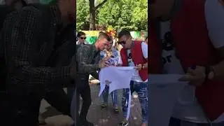 Александр Легков и Антон Бабиков приняли участие в благотворительном марафоне "На свет Маяка"