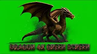 DRAGON 4K GREEN SCREEN | Epic Dragon Animation