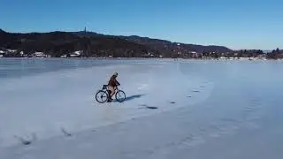 Ice-Cycling on Lake Keutschach