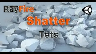 RayFire for Unity. Shatter. 7 Tets.