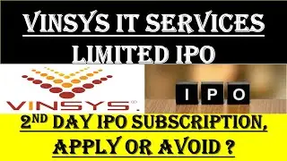 Vinsys IPO Review | Vinsys IT Services IPO GMP | Vinsys IPO 2nd day Subscription | 